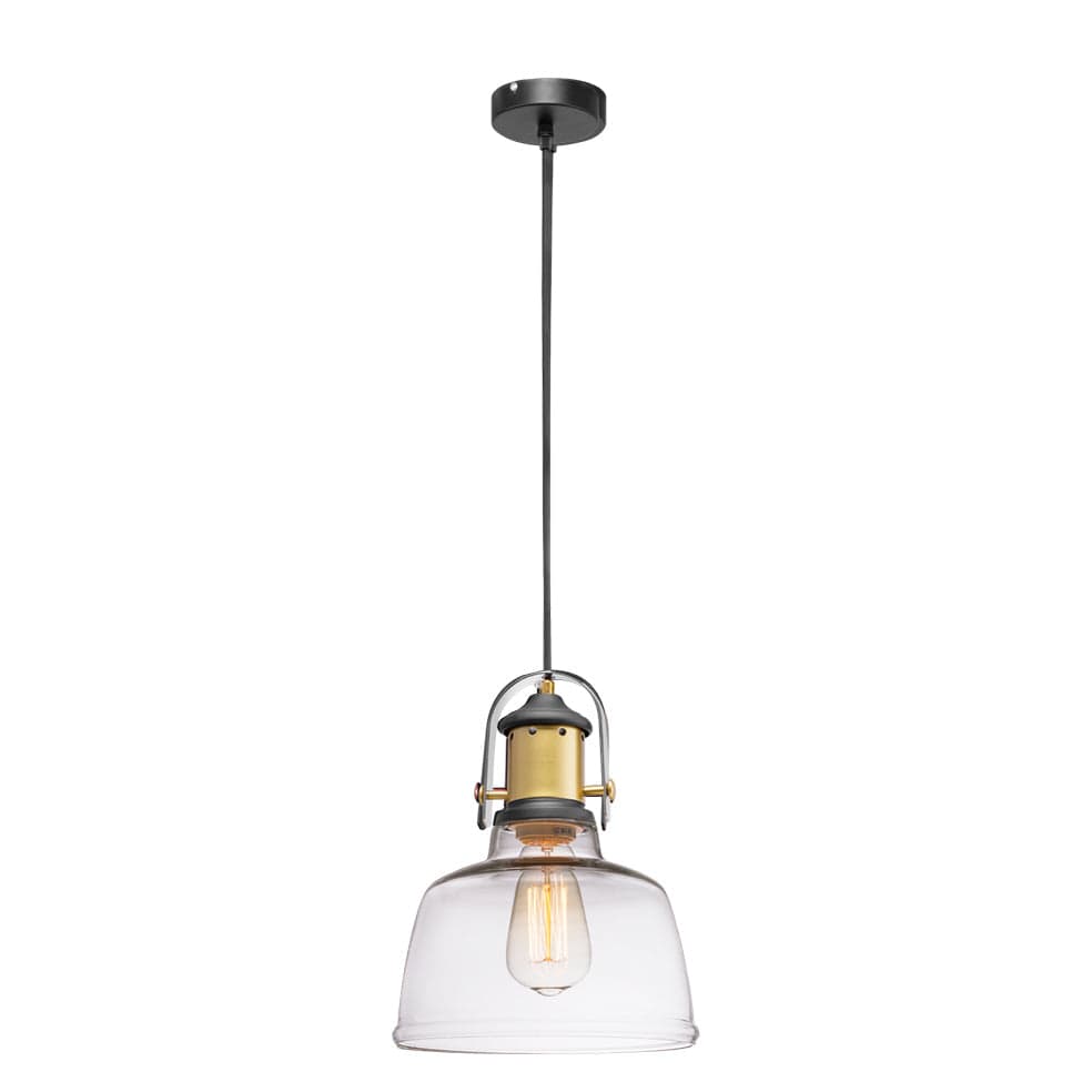 The Lighting Club Pendant Lights Nautical Glass and Metal Pendant Light