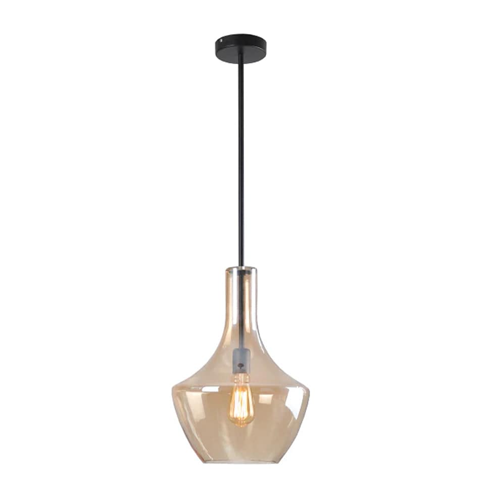 The Lighting Club Lighting Fixtures Lilian Glass Pendant Light Amber