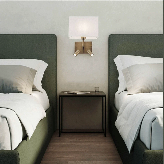 The Lighting Club Wall light Duo Wall Light with 2 Reading Lights | Black, Satin or Antique