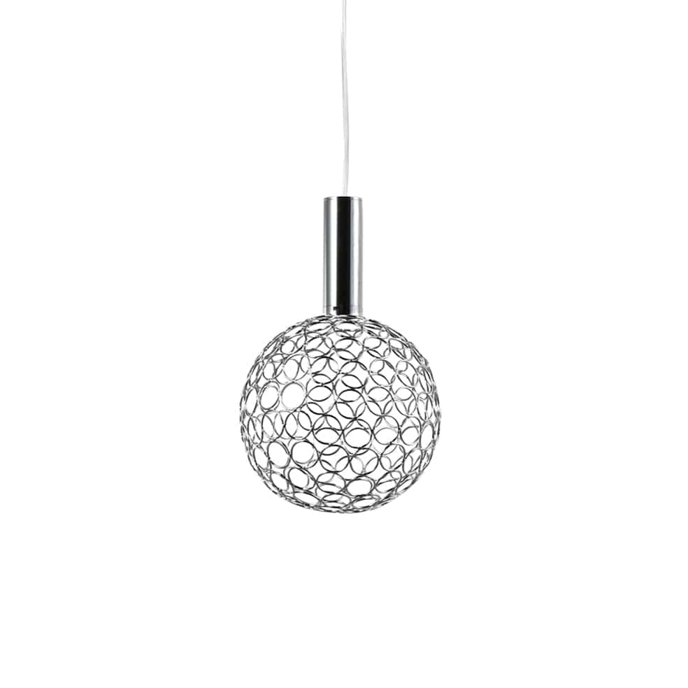 The Lighting Club pendant light Small / Chrome Glowtide Orb Metal LED Pendant in Large | Medium | Small