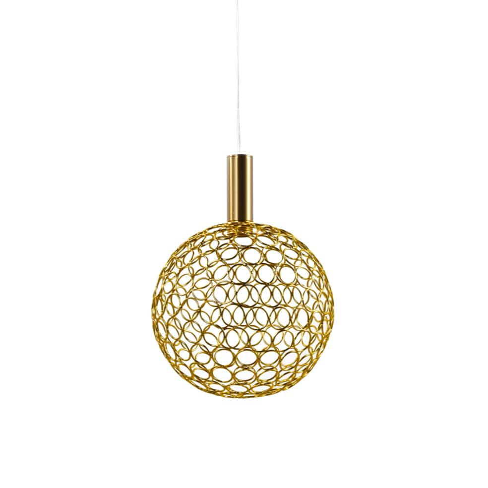 The Lighting Club pendant light Medium / Gold Glowtide Orb Metal LED Pendant in Large | Medium | Small