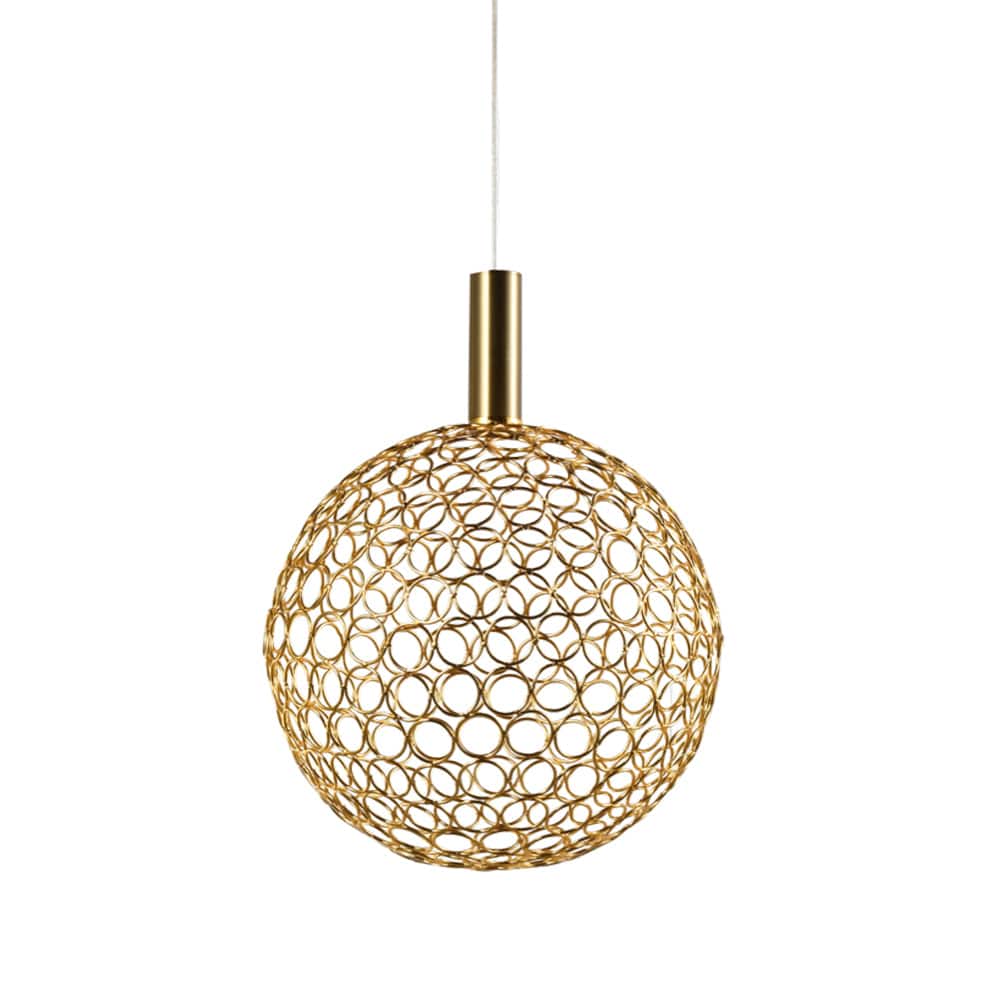 The Lighting Club pendant light Large / Gold Glowtide Orb Metal LED Pendant in Large | Medium | Small