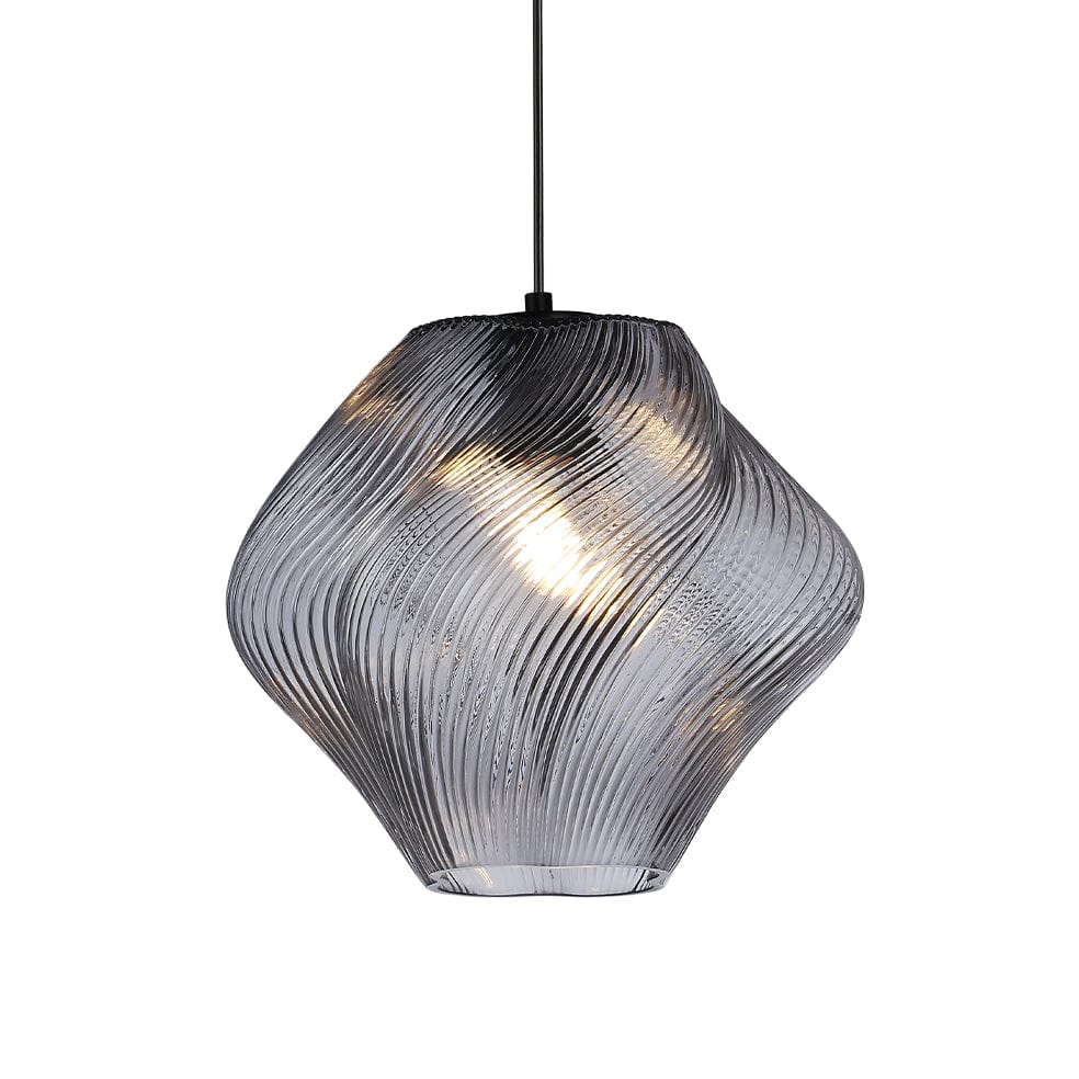 The Lighting Club pendant light Large / Smoke Gelato Glass Pendant Light Small and Large in Amber | Smoke | Ice