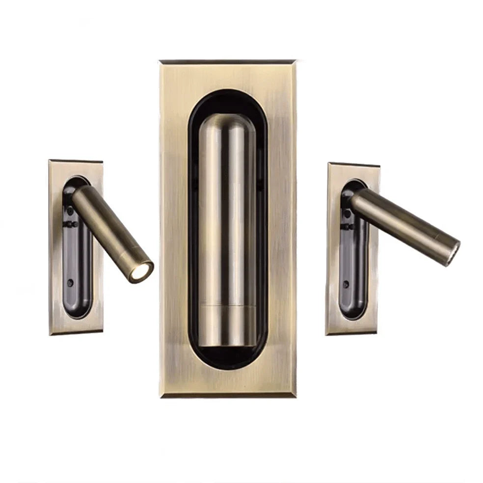 The Lighting Club Wall light Recessed Reading Wall Light | White, Black, Gold or Antique Brass