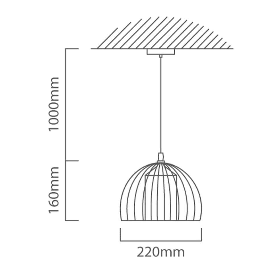 The Lighting Club Pendant Lights Sunbeam Metal Pendant Light Gold