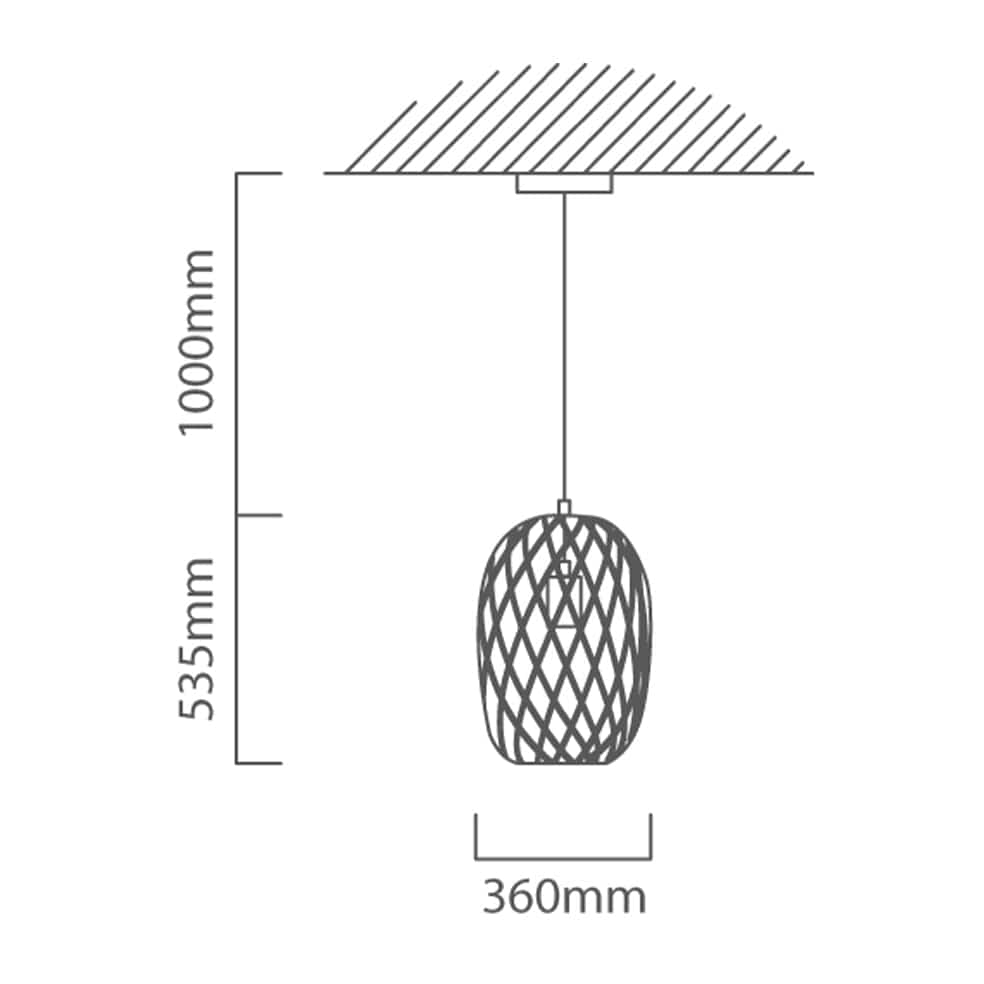 The Lighting Club Pendant Lights Noir Elegance Metal Pendant Light