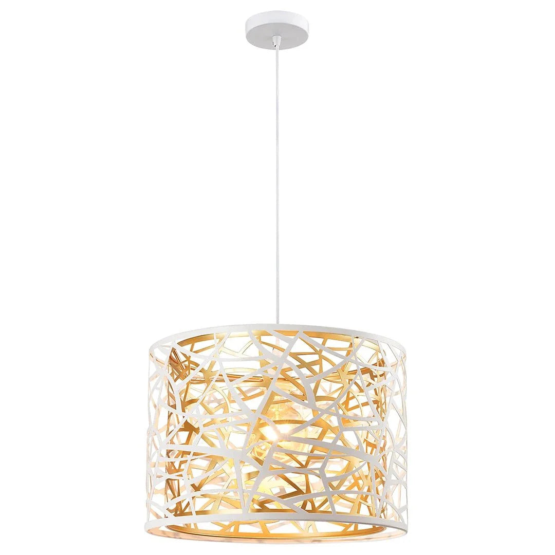 The Lighting Club pendant light Eluvian White and Gold Pendant Light - Small | Large