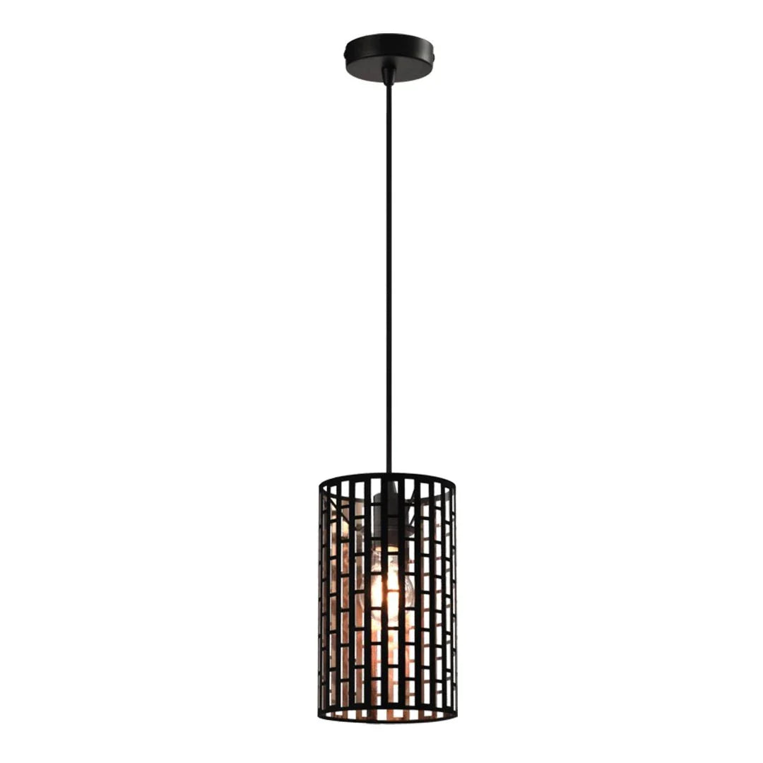 The Lighting Club pendant light Warhol Black and Gold Cage Pendant Light - Small | Large