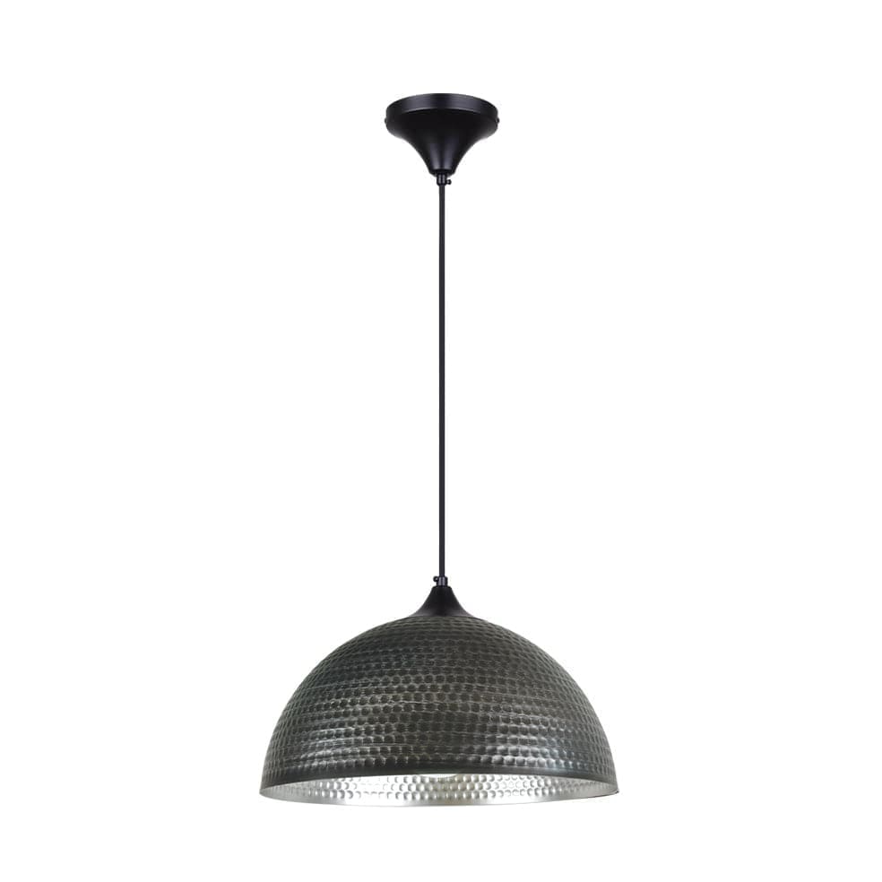 The Lighting Club Pendant Lights Rin Metal Dome Pendant Light in Antique Brass | Antique SIlver