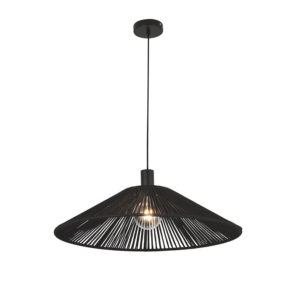 The Lighting Club Pendant Lights Yuri Rope Pendant Light Black | Brown
