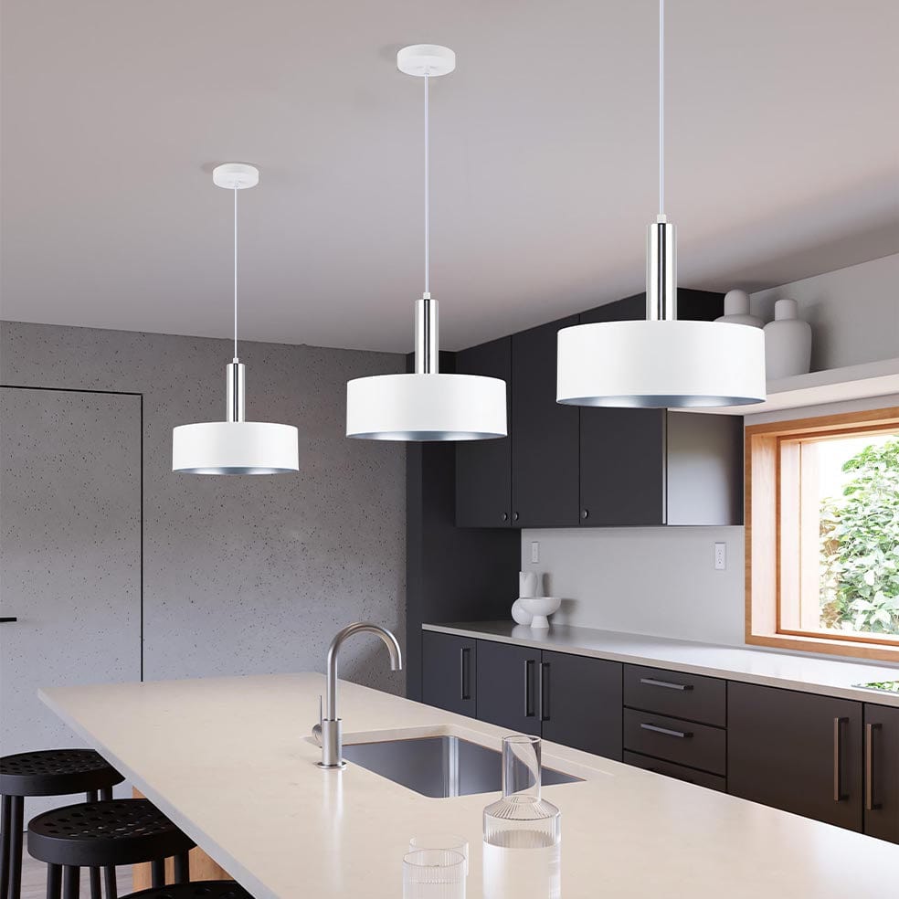 The Lighting Club Pendant Lights Konan Metal Pendant Light Black | White