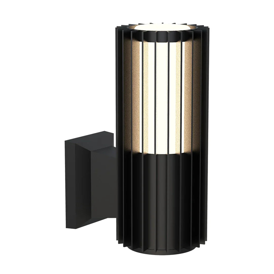 The Lighting Club LED wall light Vertix Slatted Up or Down Glass LED Wall Light