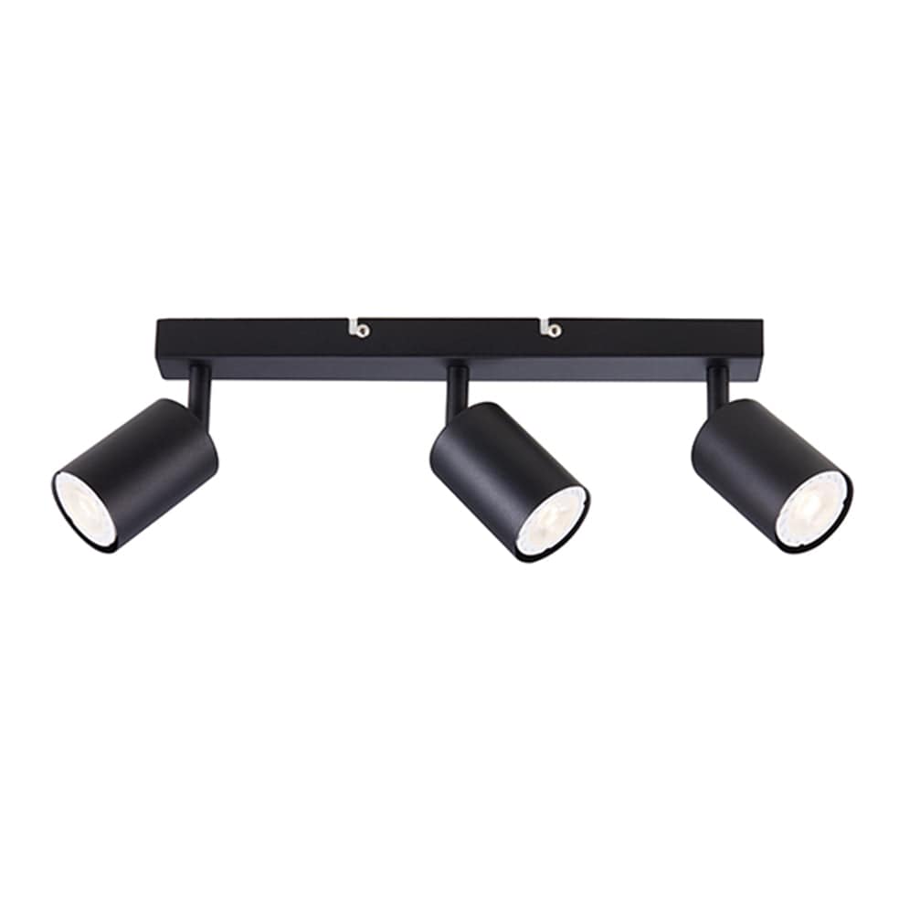 The Lighting Club Ceiling Light Urban Trio 3 Light Ceiling Fitting – Black