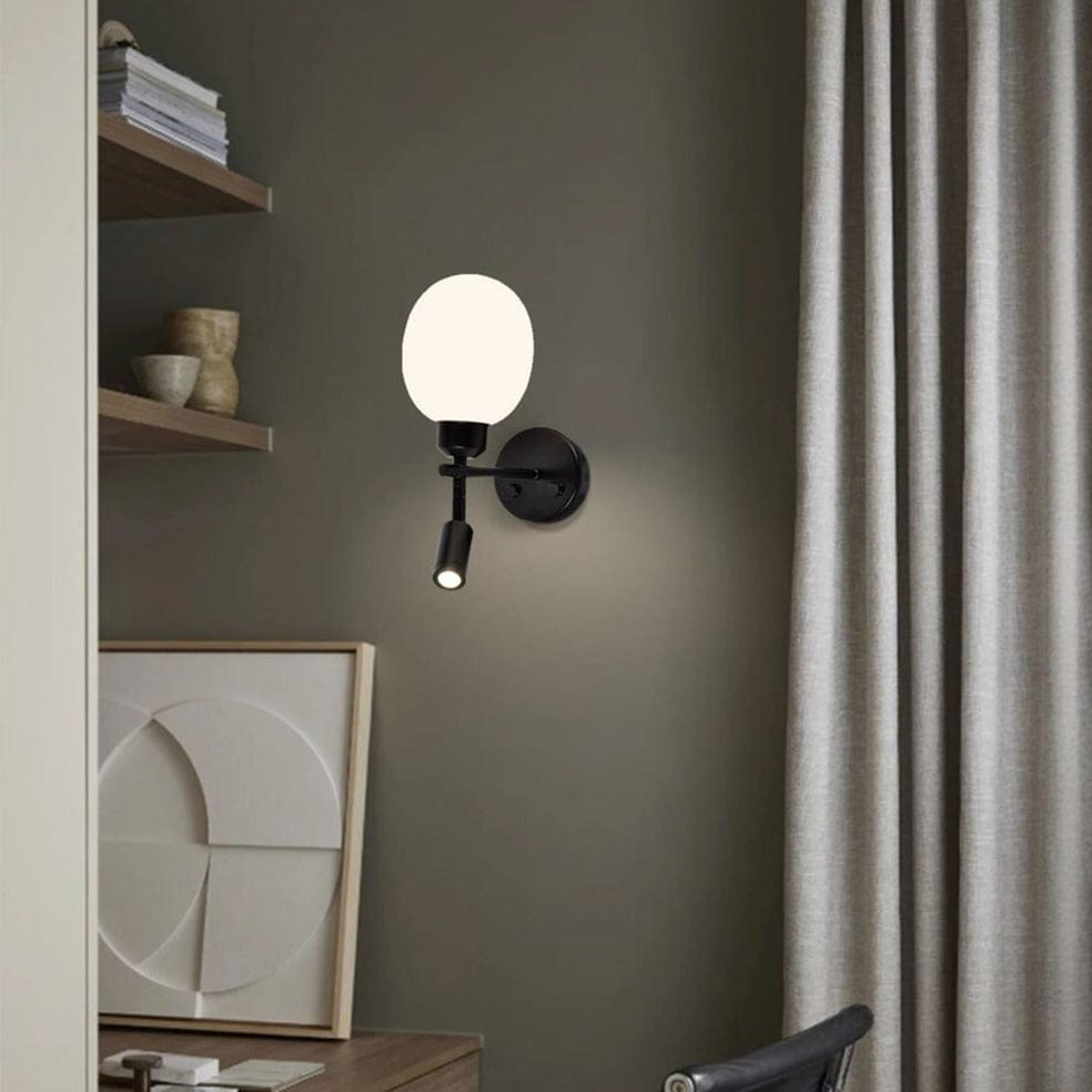 The Lighting Club Wall light Elle Reading Wall Light | Black, Satin or Antique
