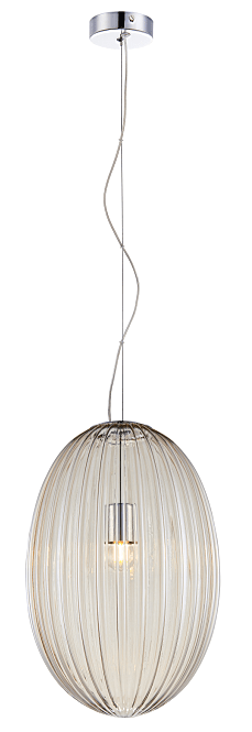 The Lighting Club Large / Cognac Ovated Glass Pendant