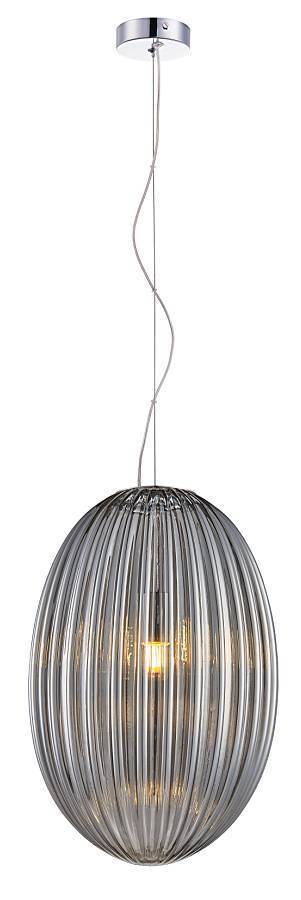 The Lighting Club Large / Smokey Grey Ovated Glass Pendant