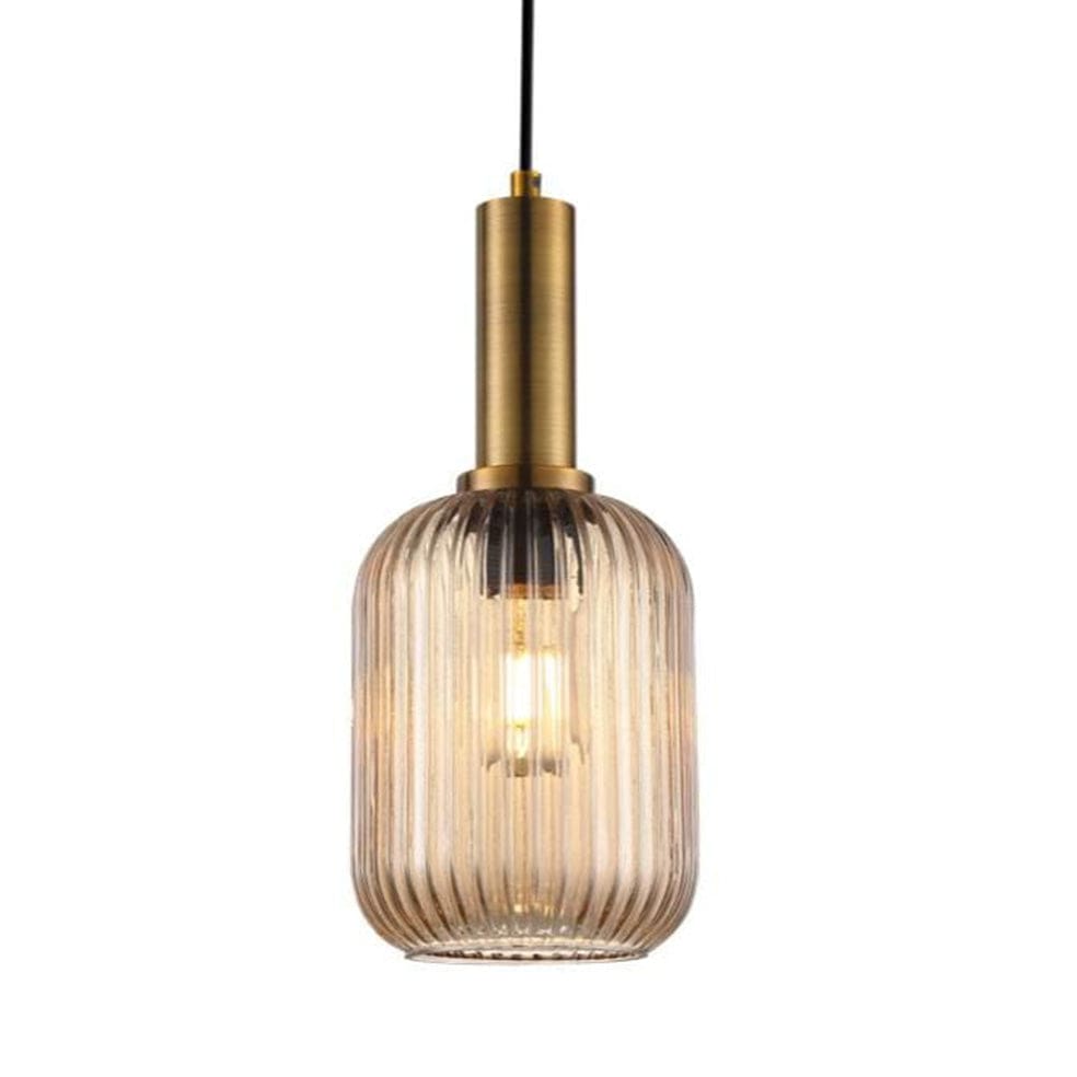 The Lighting Club Pendant Amber Athina Cut Glass Pendant Light 3 colours A-KLCH-9006/AB