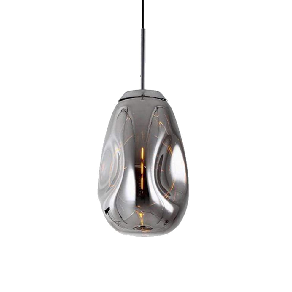 The Lighting Club Chrome Morpheus Pendant Light Tall Glass A-KLCH-903/CH