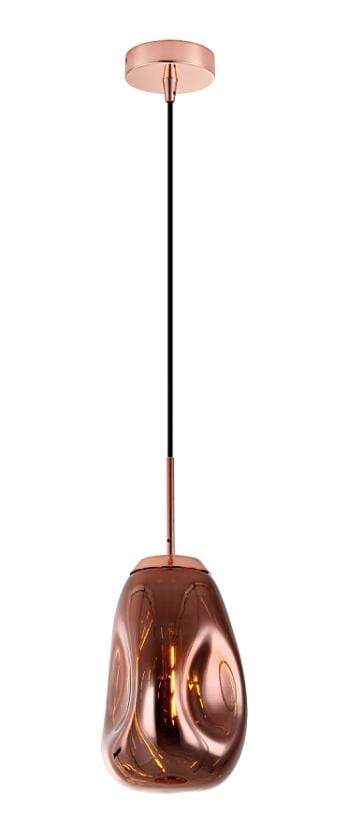 The Lighting Club Copper Dimple Pendant Tall