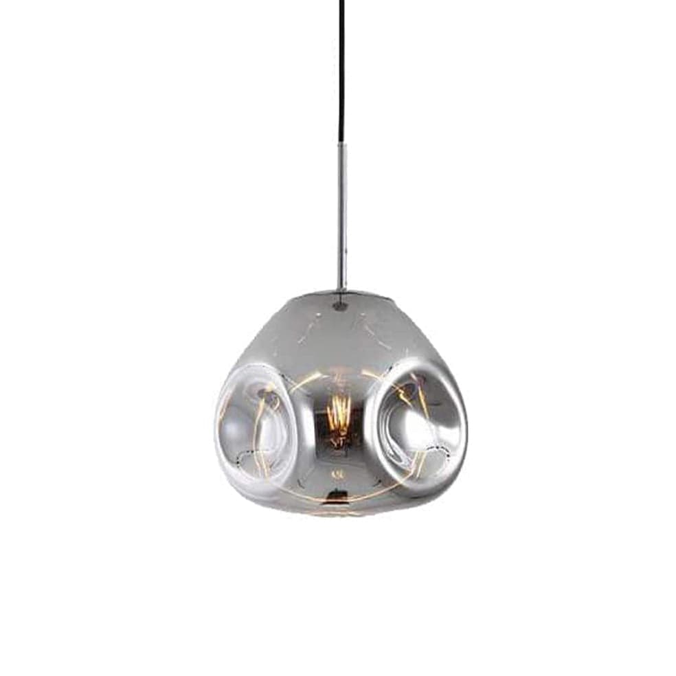 The Lighting Club Chrome Morpheus Pendant Light Round Glass A-KLCH-904/CH