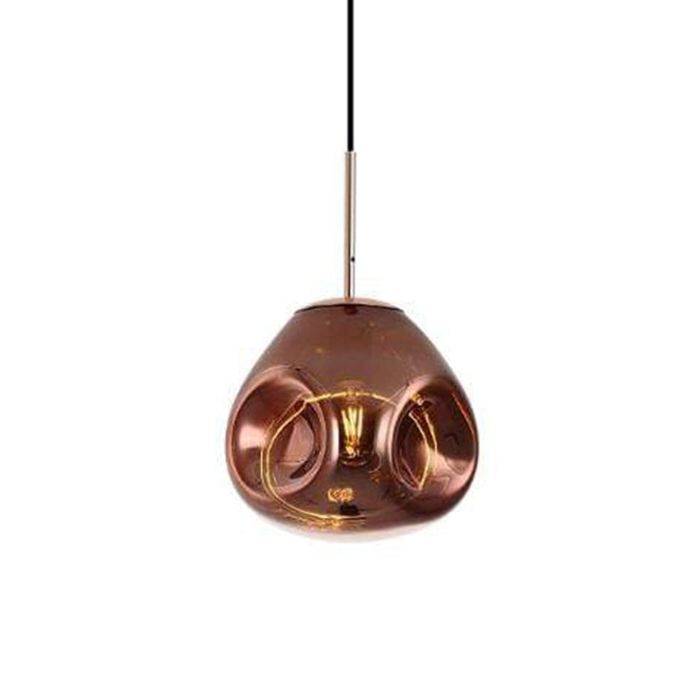 The Lighting Club Copper Morpheus Pendant Light Round Glass A-KLCH-904/CO