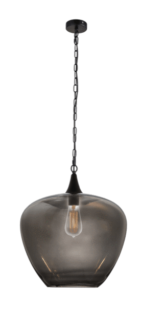 The Lighting Club Large / Smokey Grey Hugo Pendant