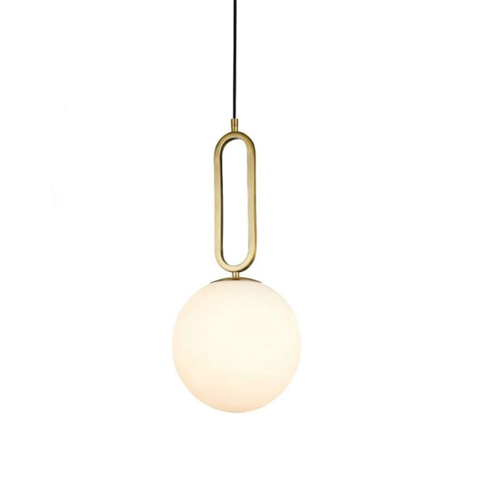 The Lighting Club Pendant Croquet Pendant Light Gold with Opal Glass