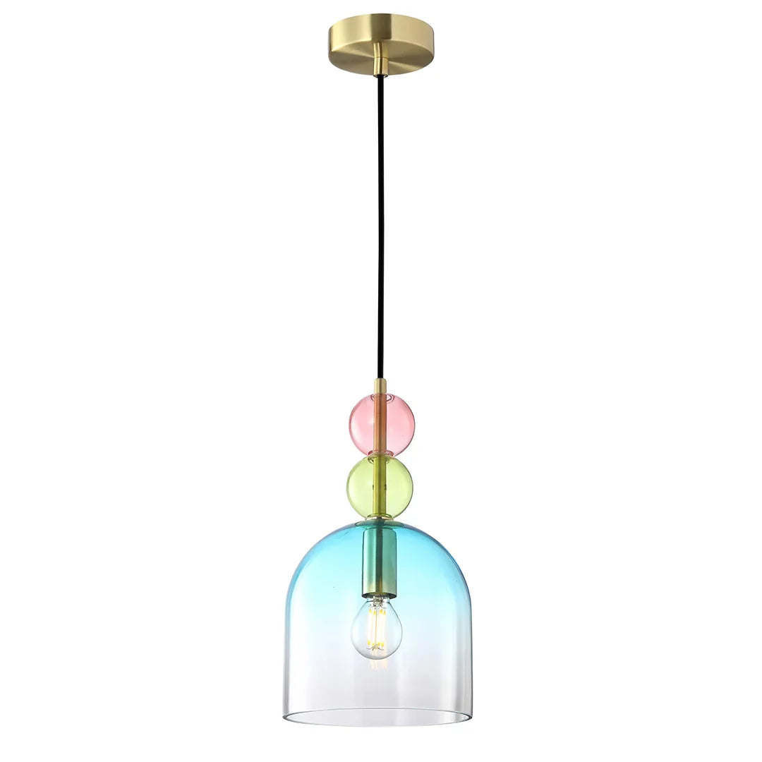 The Lighting Club pendant light Rainbow Glass Pendant Light - Blue Shadow A-KLCH-9281/1A