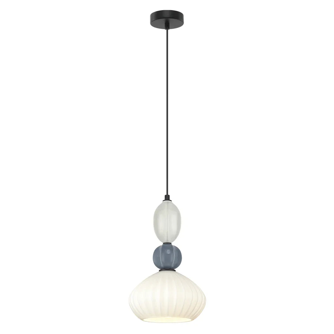 The Lighting Club Pendant Croft Saucer Ceramic Opal Glass Pendant Light A-KLCH-9570/1A