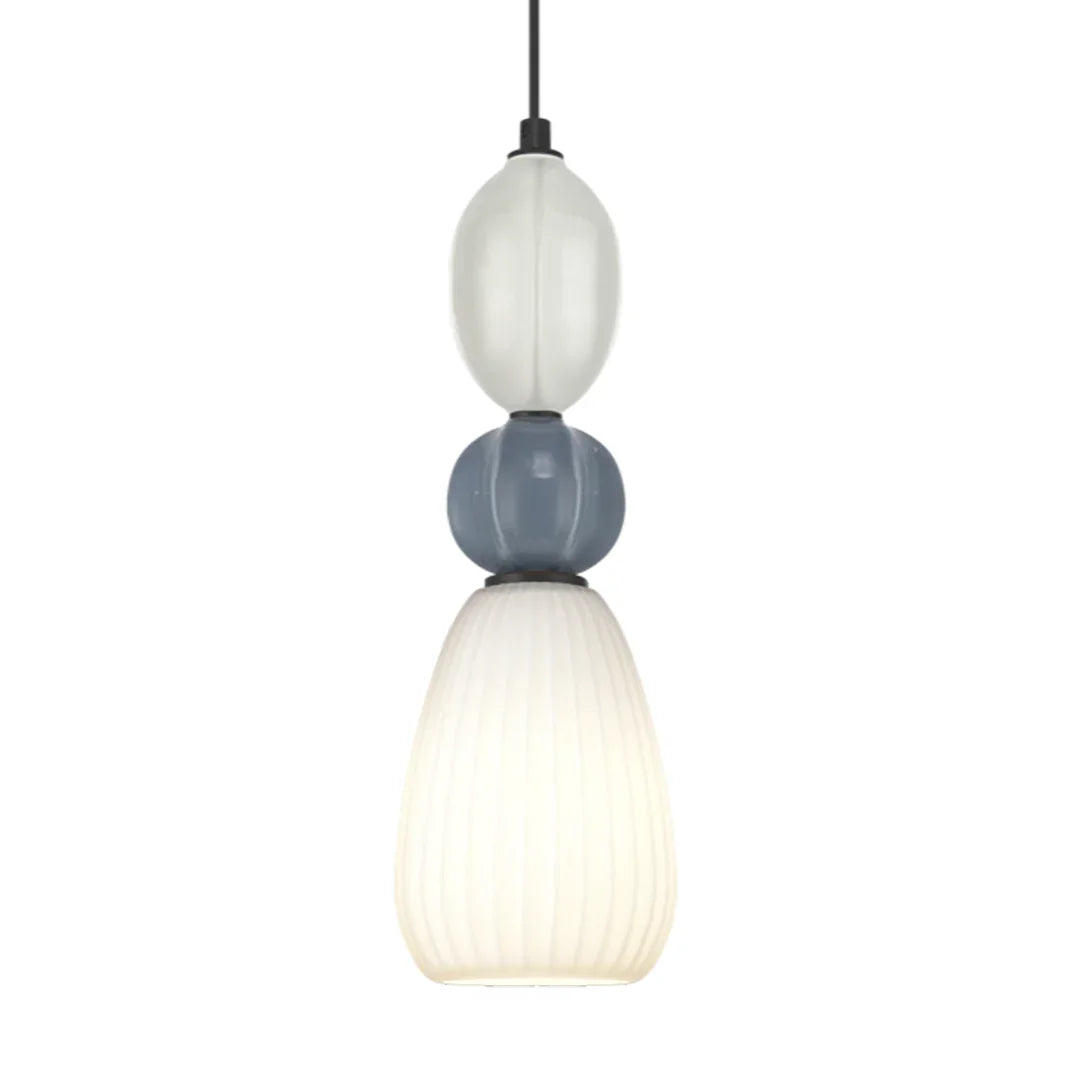 The Lighting Club Pendant Croft Bell Ceramic Opal Glass Pendant Light A-KLCH-9570/1C