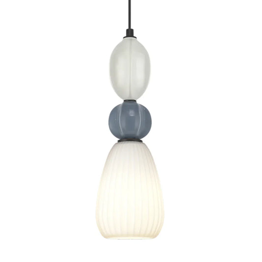 The Lighting Club Pendant Croft Bell Ceramic Opal Glass Pendant Light A-KLCH-9570/1C
