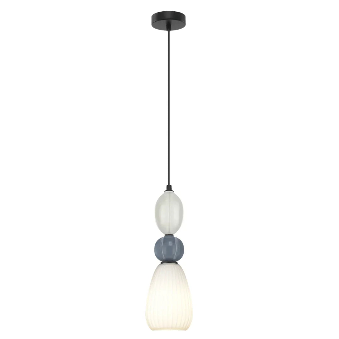 The Lighting Club Pendant Croft Bell Ceramic Opal Glass Pendant Light A-KLCH-9570/1C