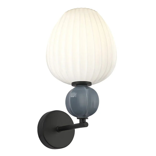 The Lighting Club wall light Croft Ceramic Opal Glass Wall Light A-KLW-9570