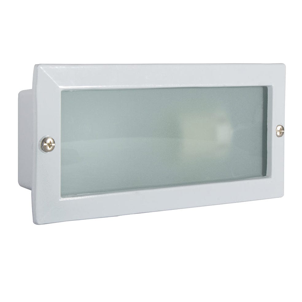 The Lighting Club White Plain Brick Light - Frosted Glass Lens, No Grid B39W 6007328007265