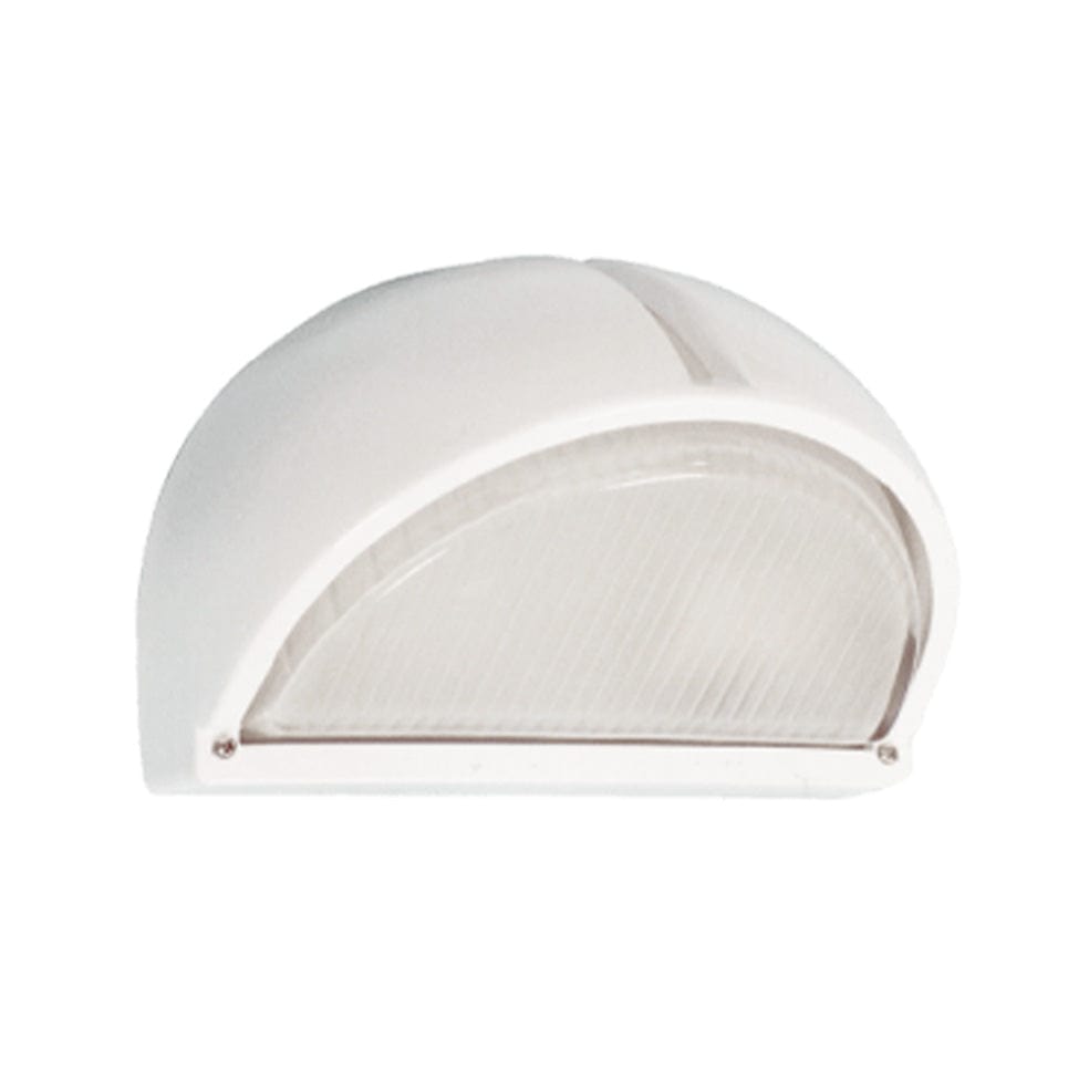 The Lighting Club Outdoor Light White Mariel Outdoor Bulkhead Light with Frosted Glass BH013 LW WH 6007226014396