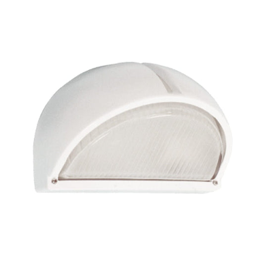 The Lighting Club Outdoor Light White Mariel Outdoor Bulkhead Light with Frosted Glass BH013 LW WH 6007226014396