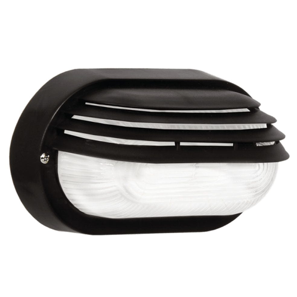 The Lighting Club Outdoor Light Black Riddick Outdoor Bulkhead Light with Clear Glass BH026 BLACK 6007226050578