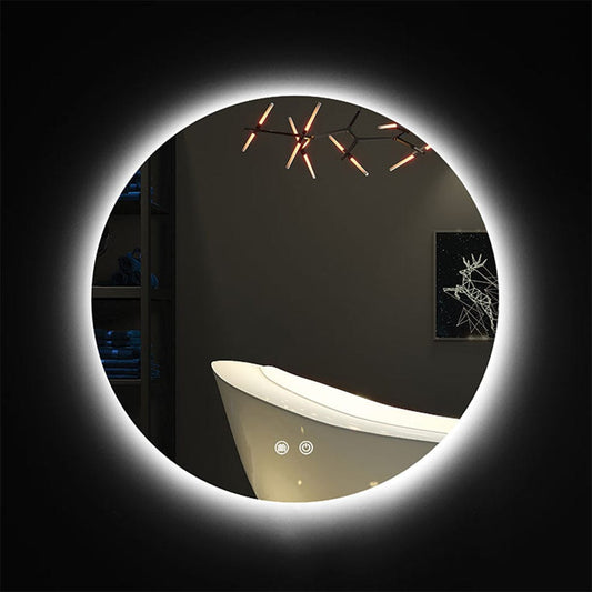The Lighting Club Mirrors Eclipse Round Backlit LED Anti-Fog Bathroom Mirror BS-M5003