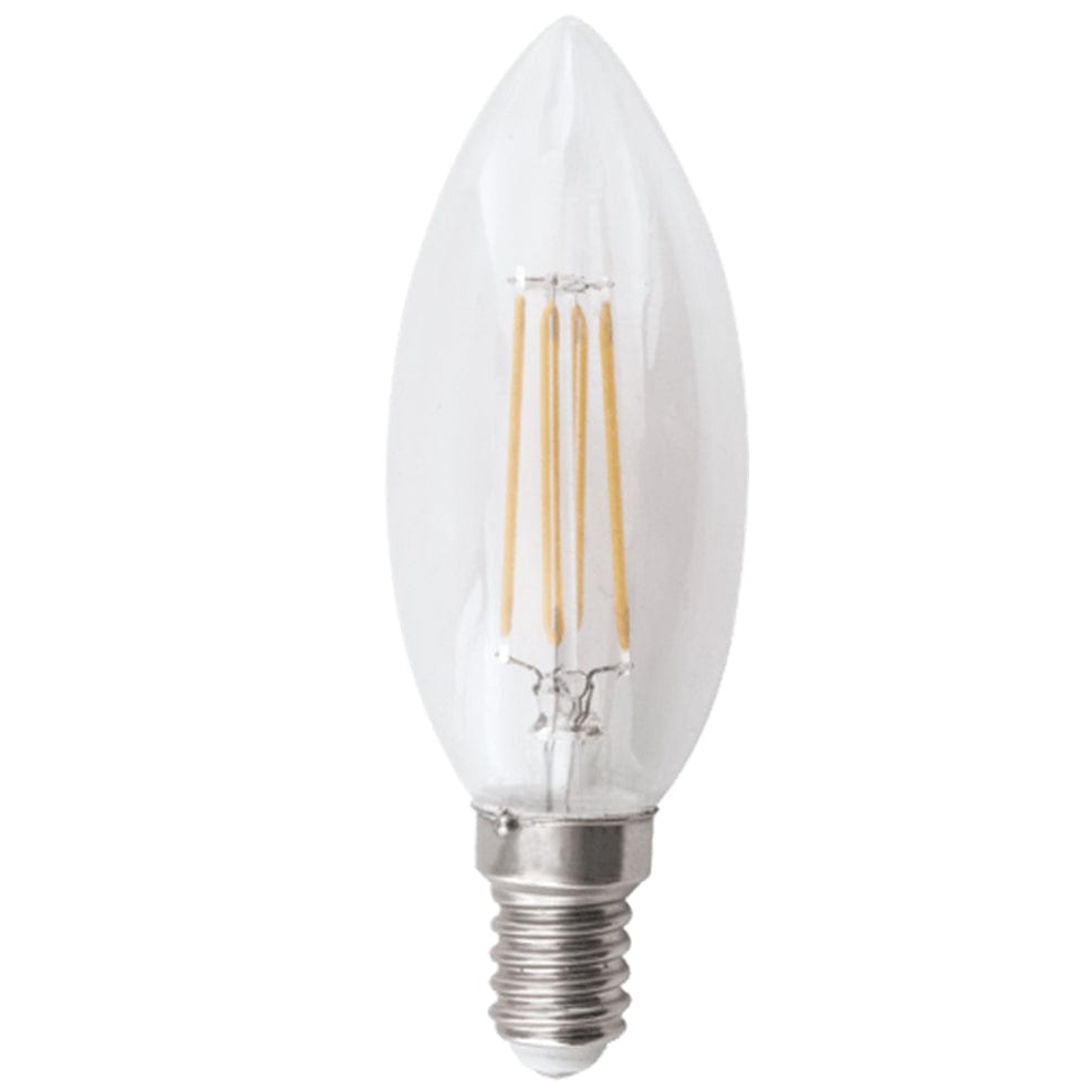 The Lighting Club LED Bulbs E14 Retro Candle LED Filament Globe BULB LED 190 DIMMABL