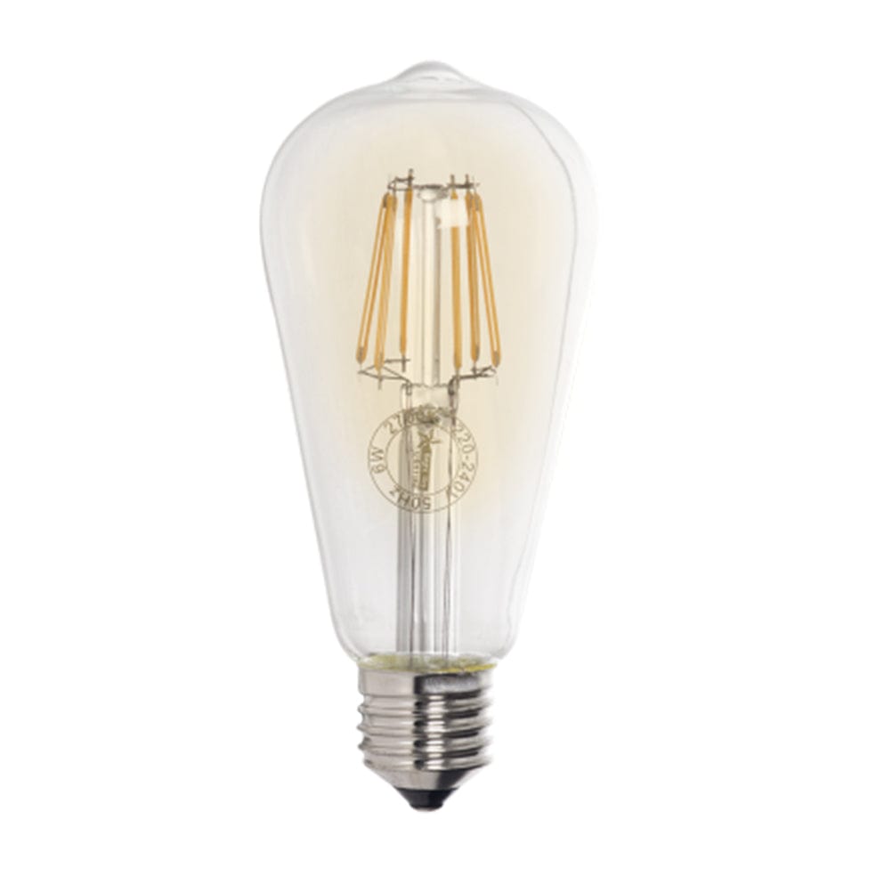 The Lighting Club LED Dimmable Light Bulb Amber Glass BULB LED 196 6007226067897