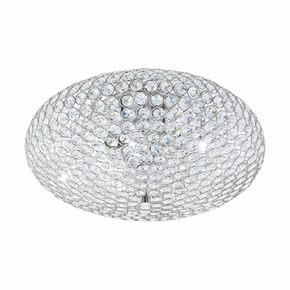 The Lighting Club Ceiling Light Large Clemente Metal and Crystal Ceiling Light Medium | Large C145 9002759952853