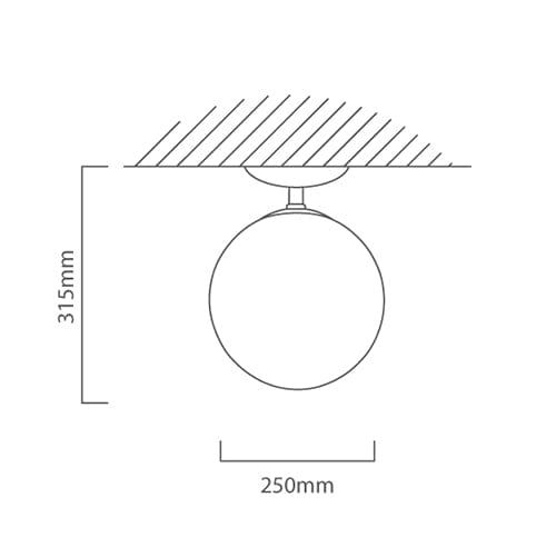 The Lighting Club Ceiling Light Rondo Ceiling Light C421