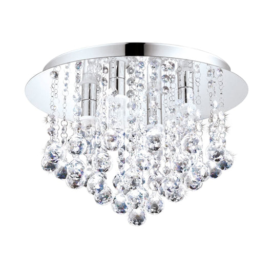 The Lighting Club Ceiling Light Almonte LED Crystal Ceiling Light Chrome C565 9002759948788