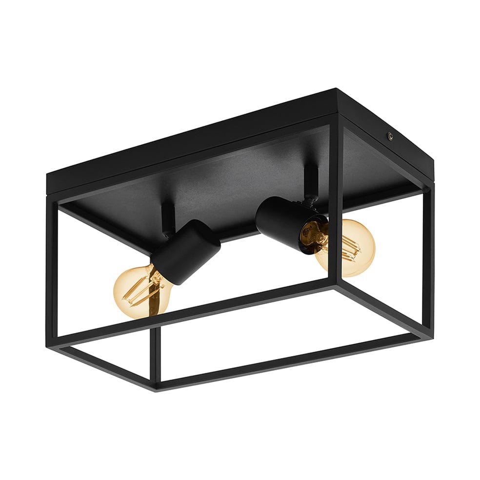 The Lighting Club Ceiling Light Silentina Steel Ceiling Light Black | Two Lights C689 9002759983321