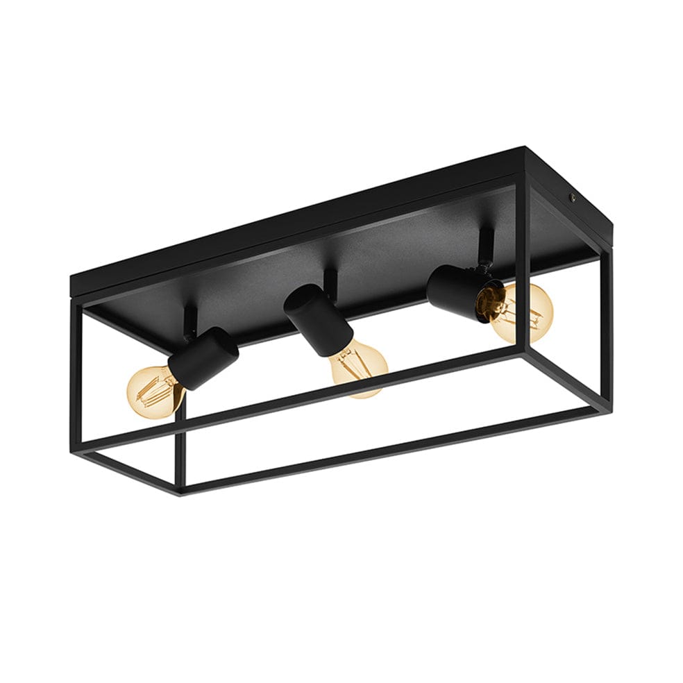 The Lighting Club Ceiling Light Silentina Steel Ceiling Light Black | Three Lights C690 9002759983338