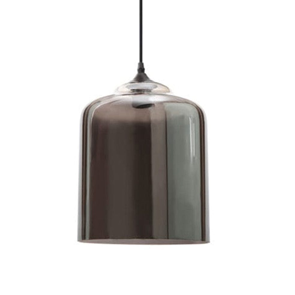 The Lighting Club Pendant Smoke & Black Bell Jar Glass Pendant Light | 3 Colours CA-KLCH-001/SM