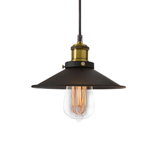 The Lighting Club Pendant Rustic Pendant Light Mini Black and Brass CA-KLCH-1125/1