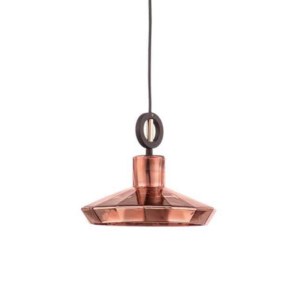 The Lighting Club lighting Copper Diamond Cut Pendant Light Small Chrome | Copper CA-KLCH-3093/CO