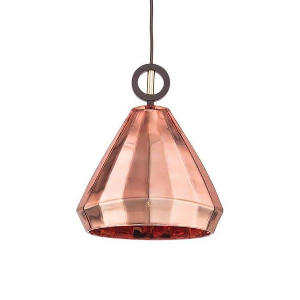 The Lighting Club lighting Copper Diamond Cut Pendant Light Medium Chrome | Copper CA-KLCH-3094/CO