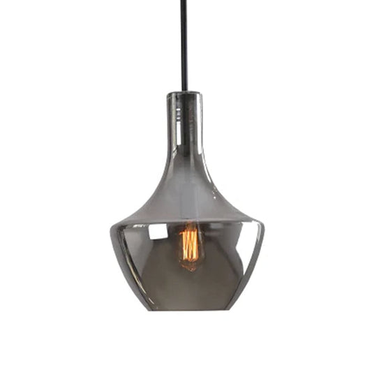 The Lighting Club Lighting Fixtures Small Lilian Glass Pendant Light Smoke CA-KLCH-336S/SM